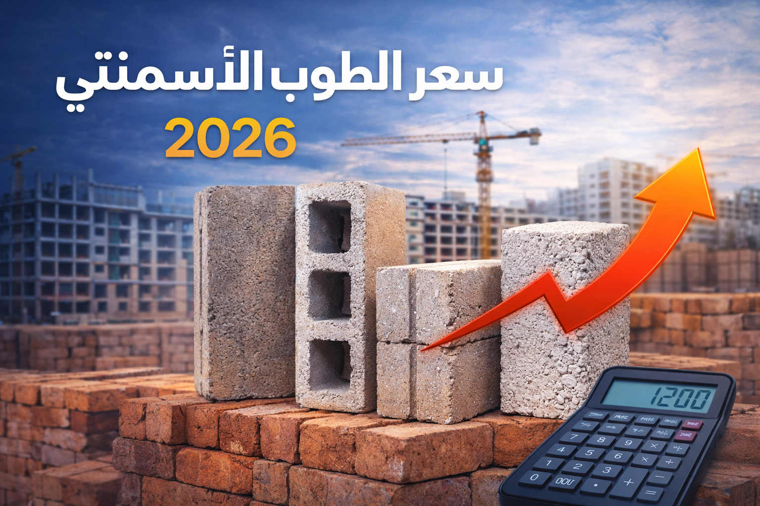 سعر 1000 طوبة أسمنتي اليوم في مصر مارس 2026