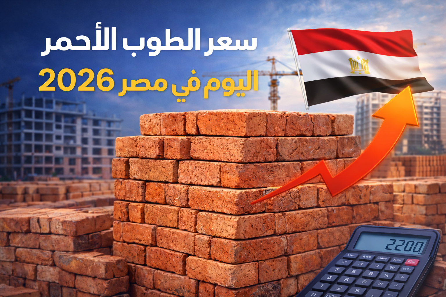 سعر الطوب الأحمر اليوم في مصر 2026