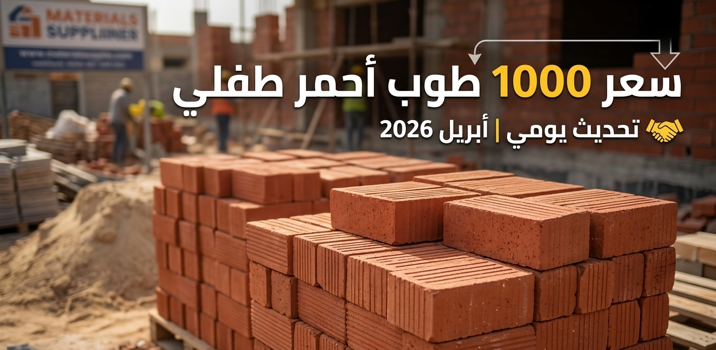سعر 1000 طوب أحمر طفلي تحديث يومي أبريل 2026