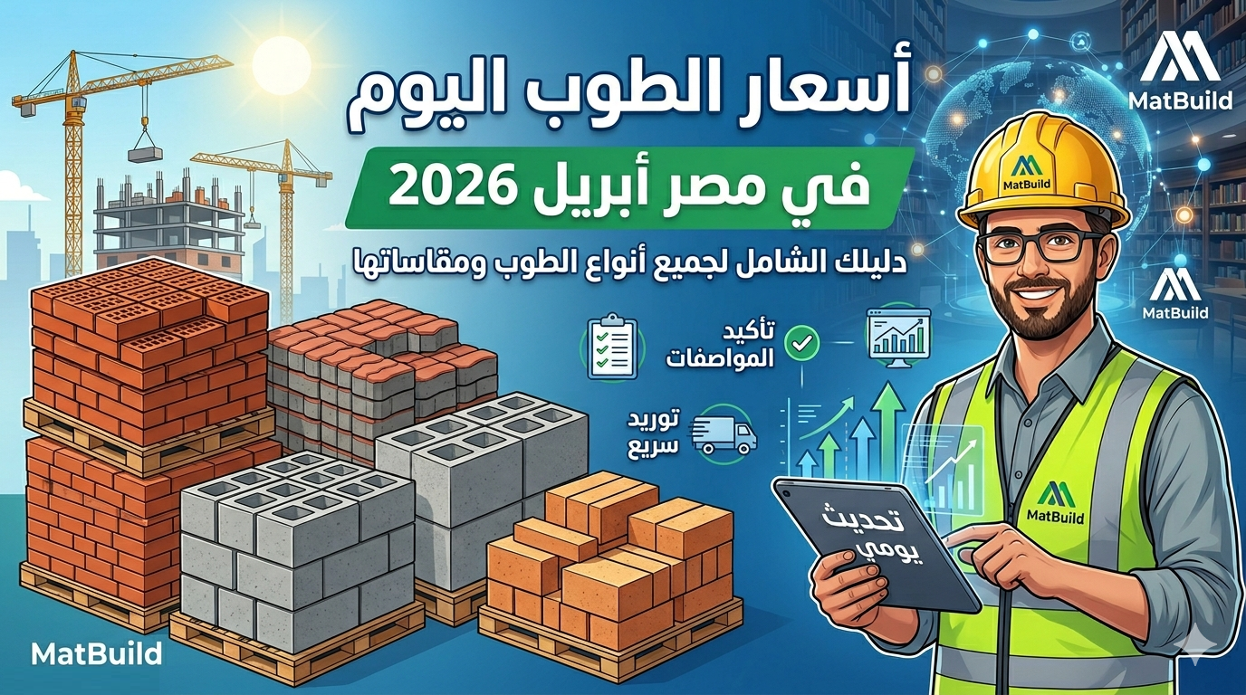 أسعار الطوب اليوم في مصر أبريل 2026 - جميع أنواع الطوب