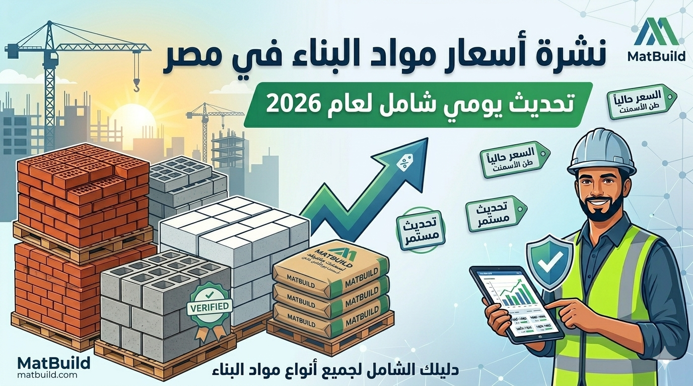 نشرة أسعار مواد البناء في مصر مايو 2026