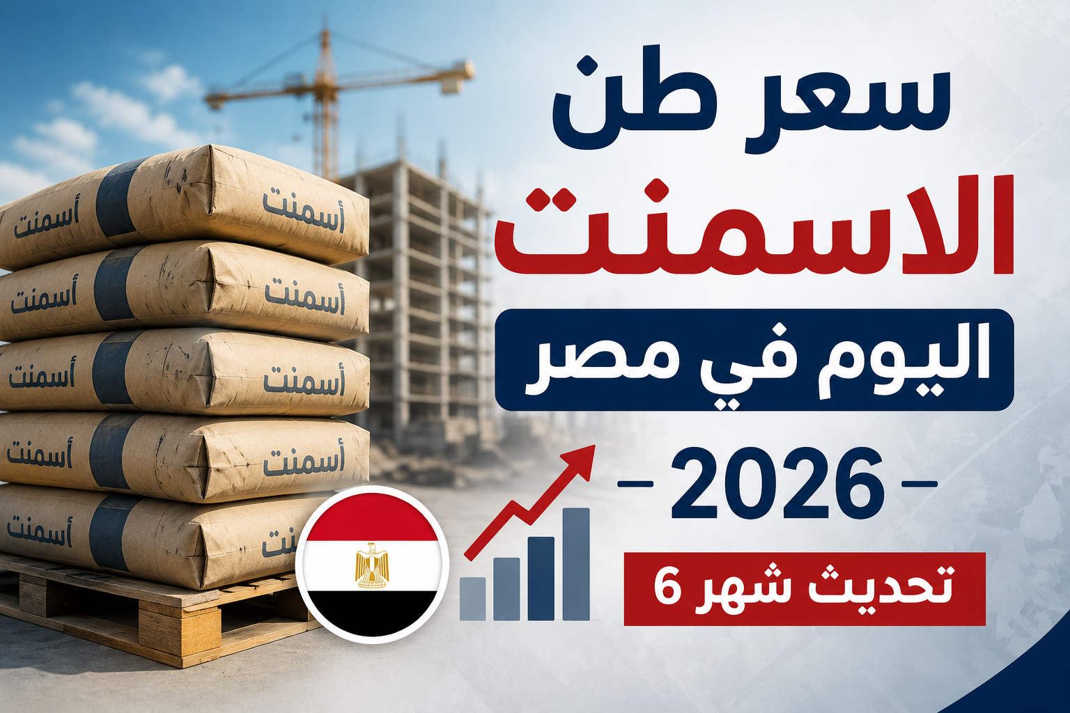 سعر طن الاسمنت اليوم في مصر 2026 تحديث شهر 6