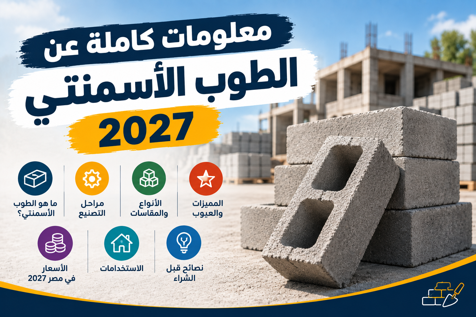معلومات كاملة عن الطوب الأسمنتي 2027